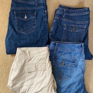 Ladies Capri Jean Lot Size 12/14